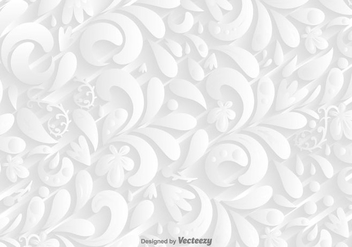 Vector White Ornamental Background - vector gratuit #419927